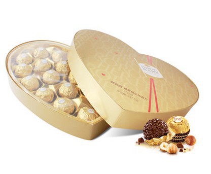 意大利费列罗榛果威化巧克力礼盒27粒心形装