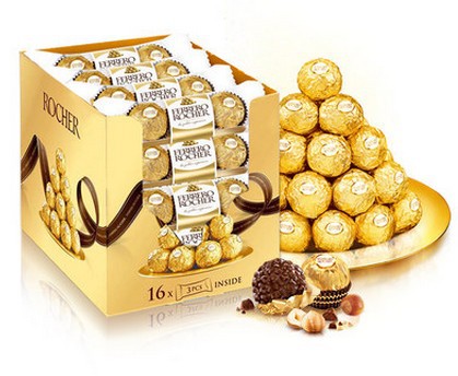 意大利费列罗榛果威化进口巧克力48粒装