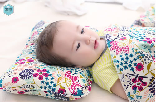 韩国borny有机棉婴幼儿定型枕0-6岁