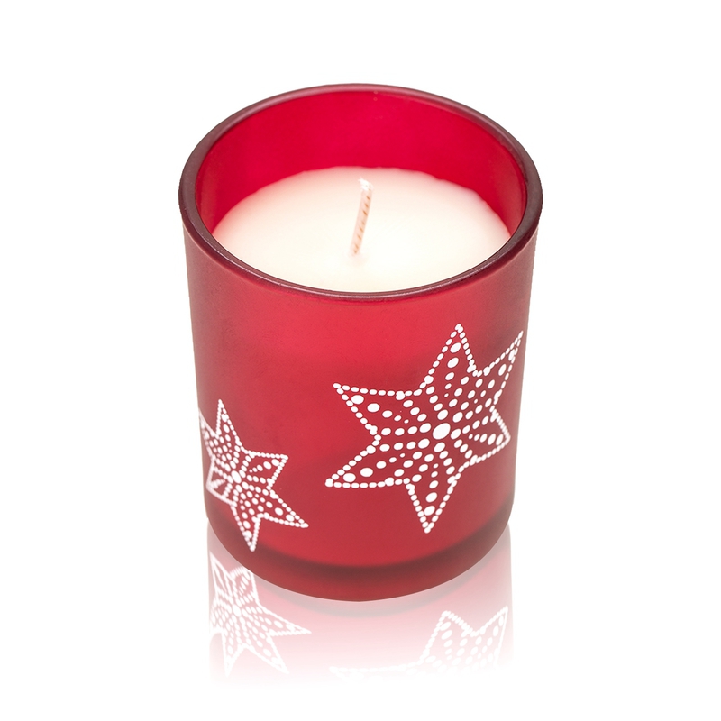 Cerasroura 红色圣诞节蜡烛 圣诞红香薰味 85x70mm