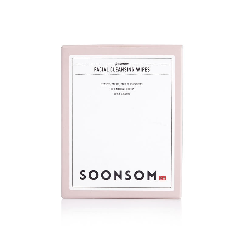韩国SOONSOM卸妆棉湿式棉卸妆湿巾卸妆棉25小包