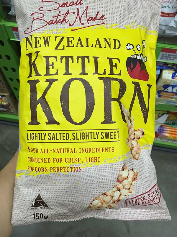 NZ Kettle Korn 爆米花-PAK'n SAVE新西兰奥克兰市 NZ Kettle Korn 爆米花