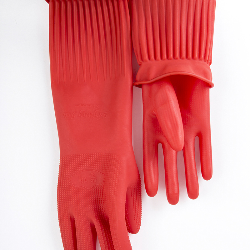 韩国厨房用硅胶手套红色