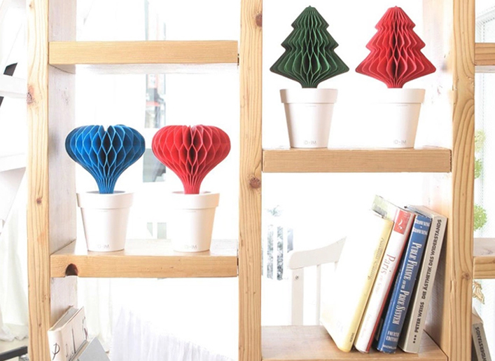 韩国爱心盆栽加湿器店内展示区