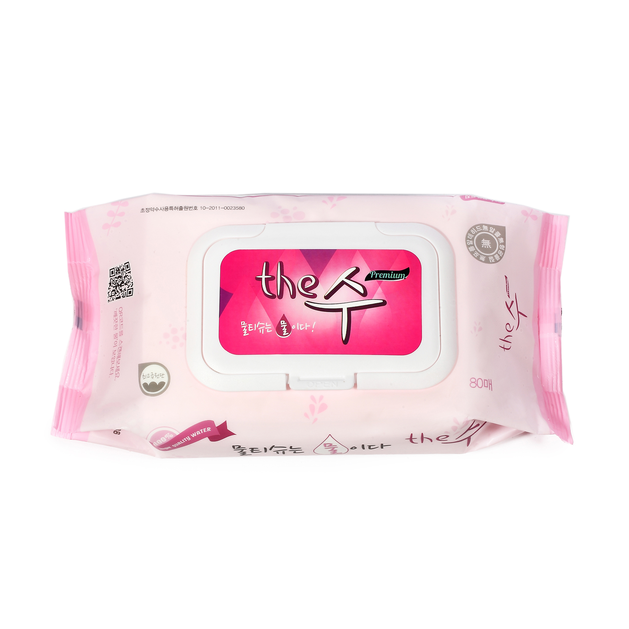 韩国The Sue天然矿泉水婴儿湿巾 80片Basic/Cap 三包装