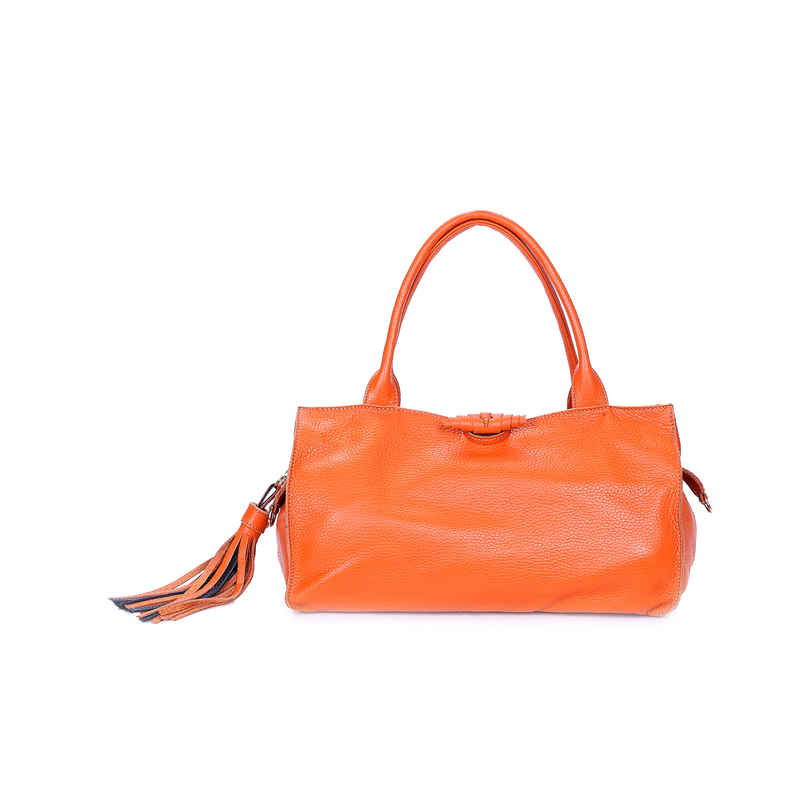 Gover女包 橙色牛皮女士手提袋