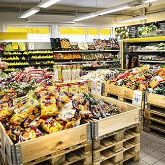 格洛斯楚普Netto食品货架