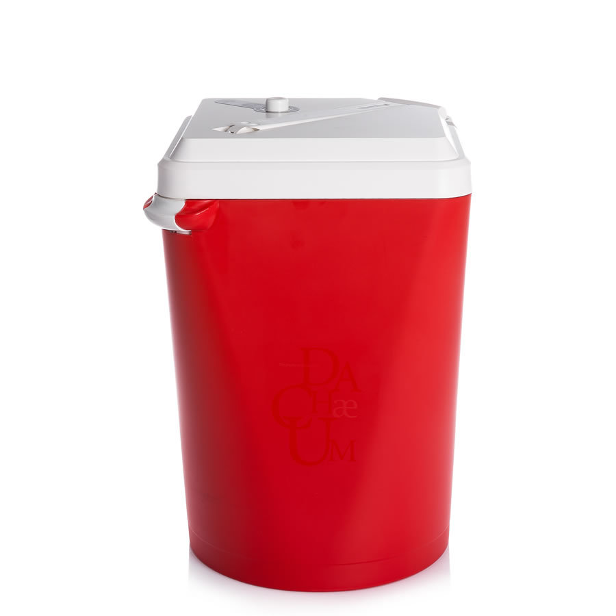 韩国DA CHAEUM压缩功能垃圾桶红色