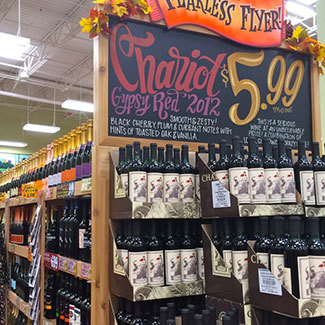 奥斯汀Trader Joe's酒类货架