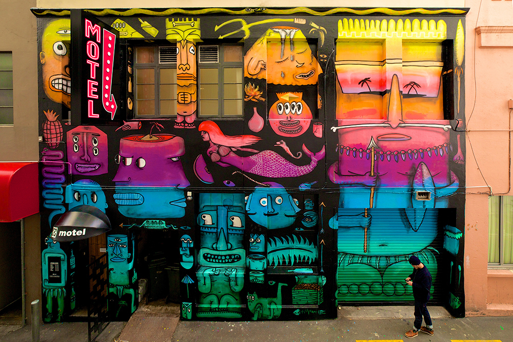 BMD艺术墙-新西兰-惠灵顿 BMD艺术墙-新西兰-惠灵顿