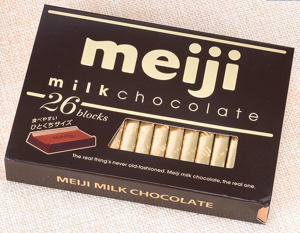 日本明治meiji至尊钢琴牛奶味巧克力 原味26枚120G