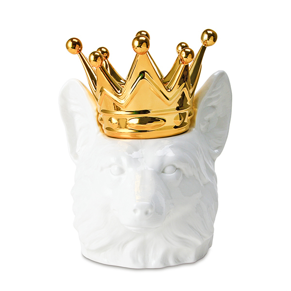 加拿大IMM Living戴王冠的动物首饰收纳罐