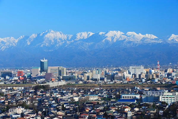 富山县首府全景图-日本-长野县 富山县首府全景图-日本-长野县