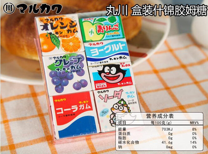 丸川 盒装什锦胶姆糖 35g