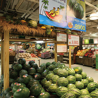 龙仁市e-mart水果区域