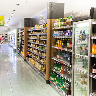 美茵茨dm食品货架