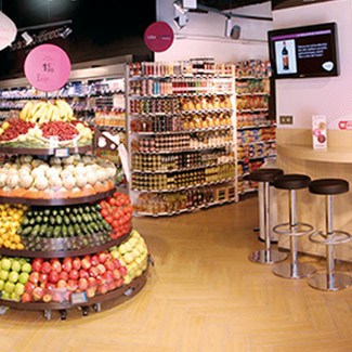 巴黎Casino食品货架