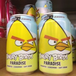 挪威REMA1000超市愤怒的小鸟苏打水-REMA 1000挪威奥斯陆 挪威REMA1000超市愤怒的小鸟苏打水