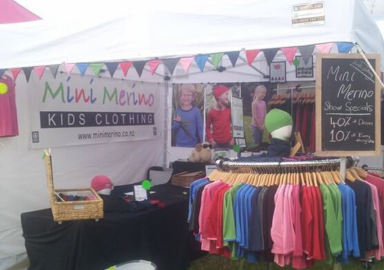 Mini Merino但尼丁市总店柜台展示