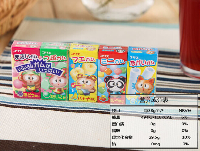 考利斯 猫头 彩色豆(胶姆糖)38g-考利斯日本东京都 考利斯 猫头 彩色豆(胶姆糖)38g