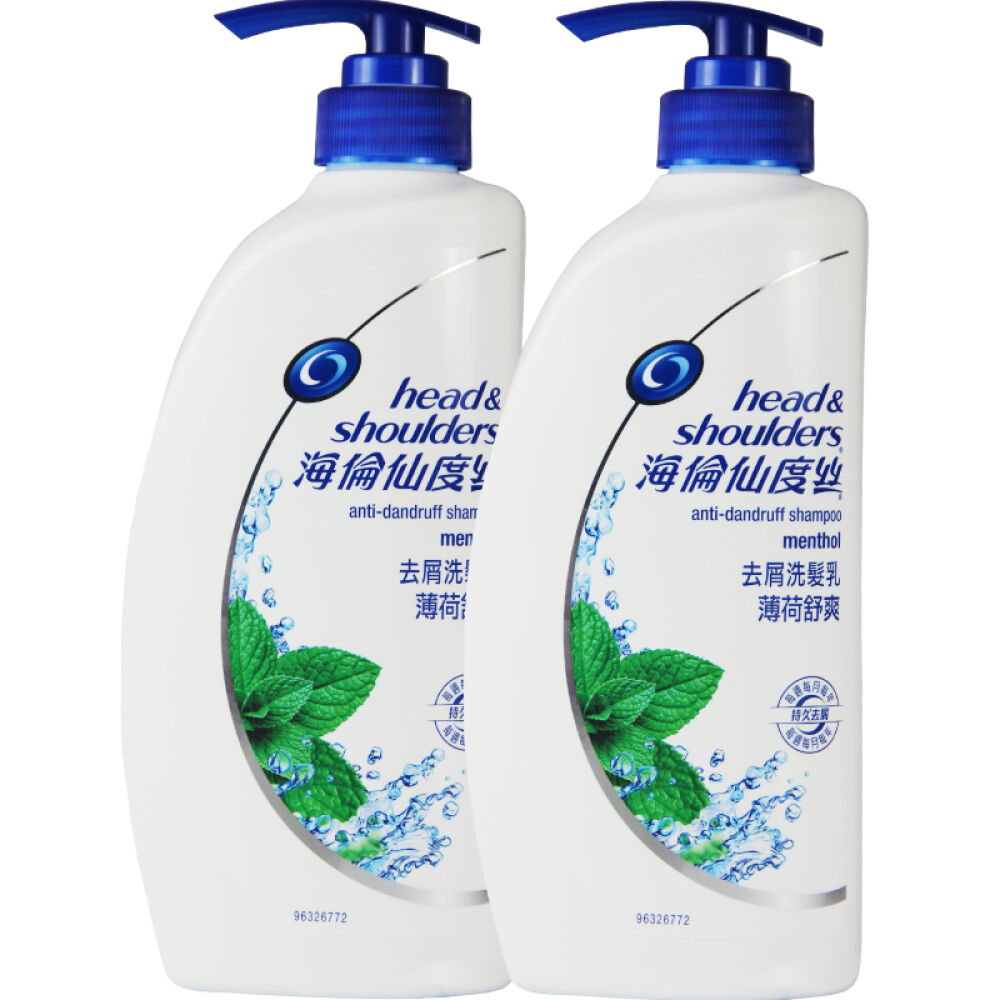 香港版海飞丝去屑洗发水750ml薄荷舒爽型2瓶