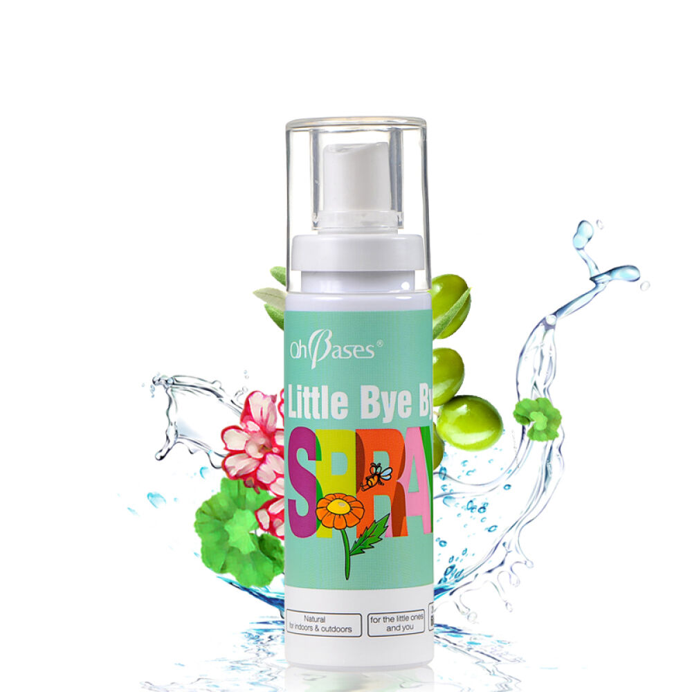 美国Ohbases有机天然零化学消肿止痒驱蚊防蚊露防虫咬有机植物驱蚊防蚊喷雾60ml(0120)