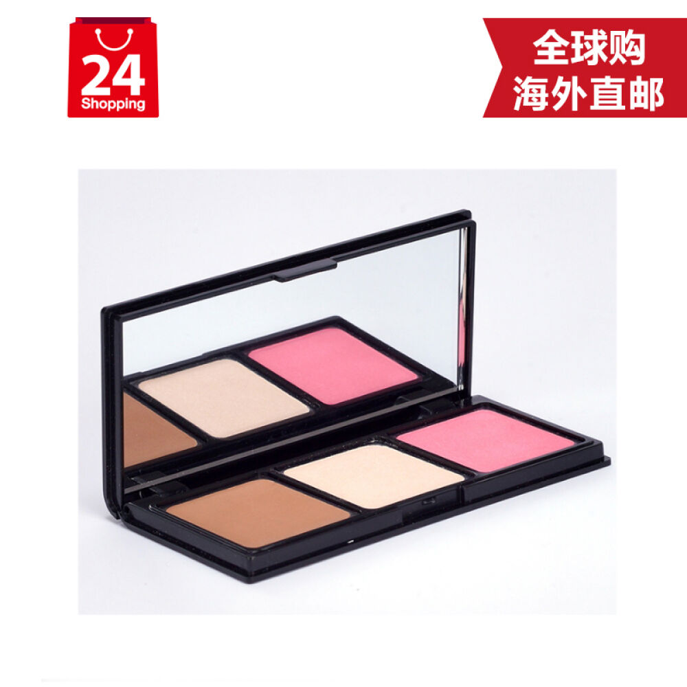 泰国正品Mistine专业防水三色修容粉盒彩妆腮红高光阴影3色套盒02色