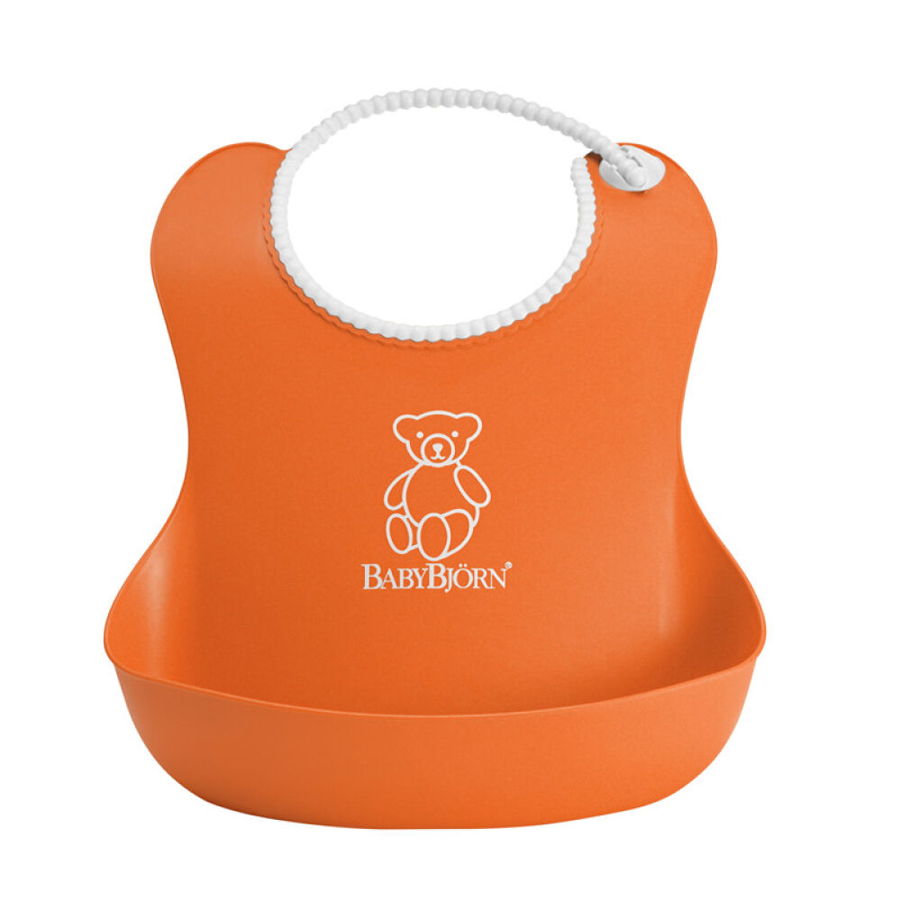 瑞典BABYBJORNSoftBib软胶防碎屑围嘴防水易清洗橘色 瑞典BABYBJORNSoftBib软胶防碎屑围嘴防水易清洗橘色