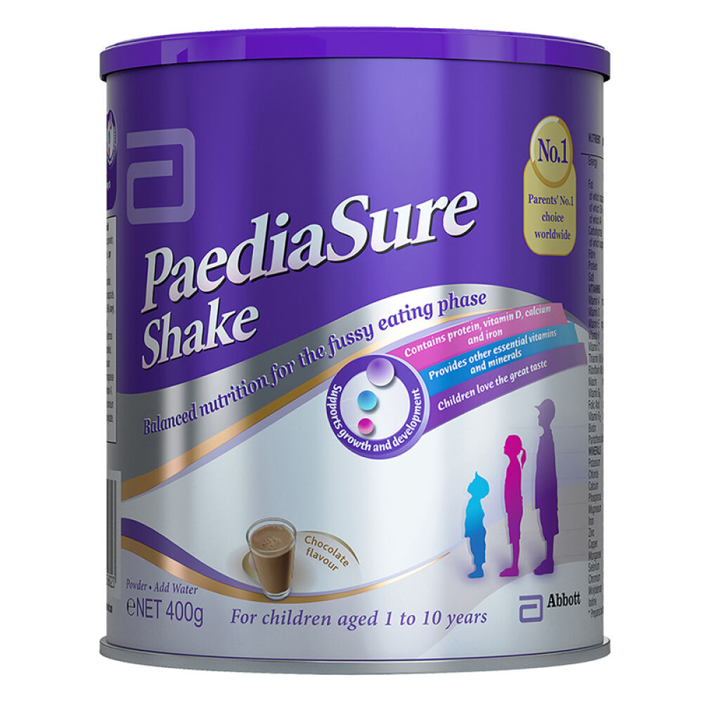 自营雅培(Abbott)奶粉英国版小安素营养粉巧克力味新加坡原装400g1-10岁