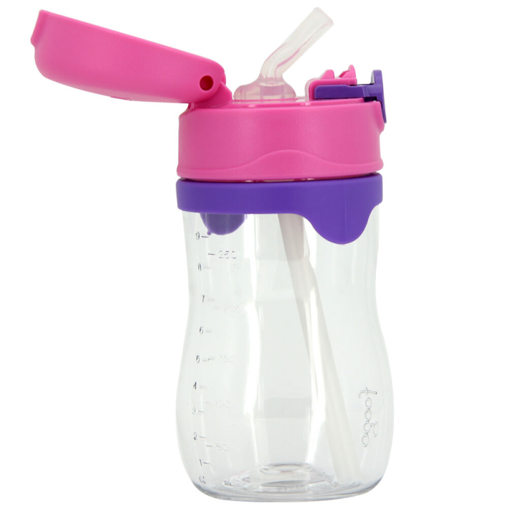 膳魔师Thermos防漏塑料吸管杯婴儿宝宝水杯Foogo系列粉色