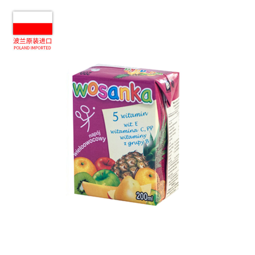 波兰进口WOSANA饮料水果味