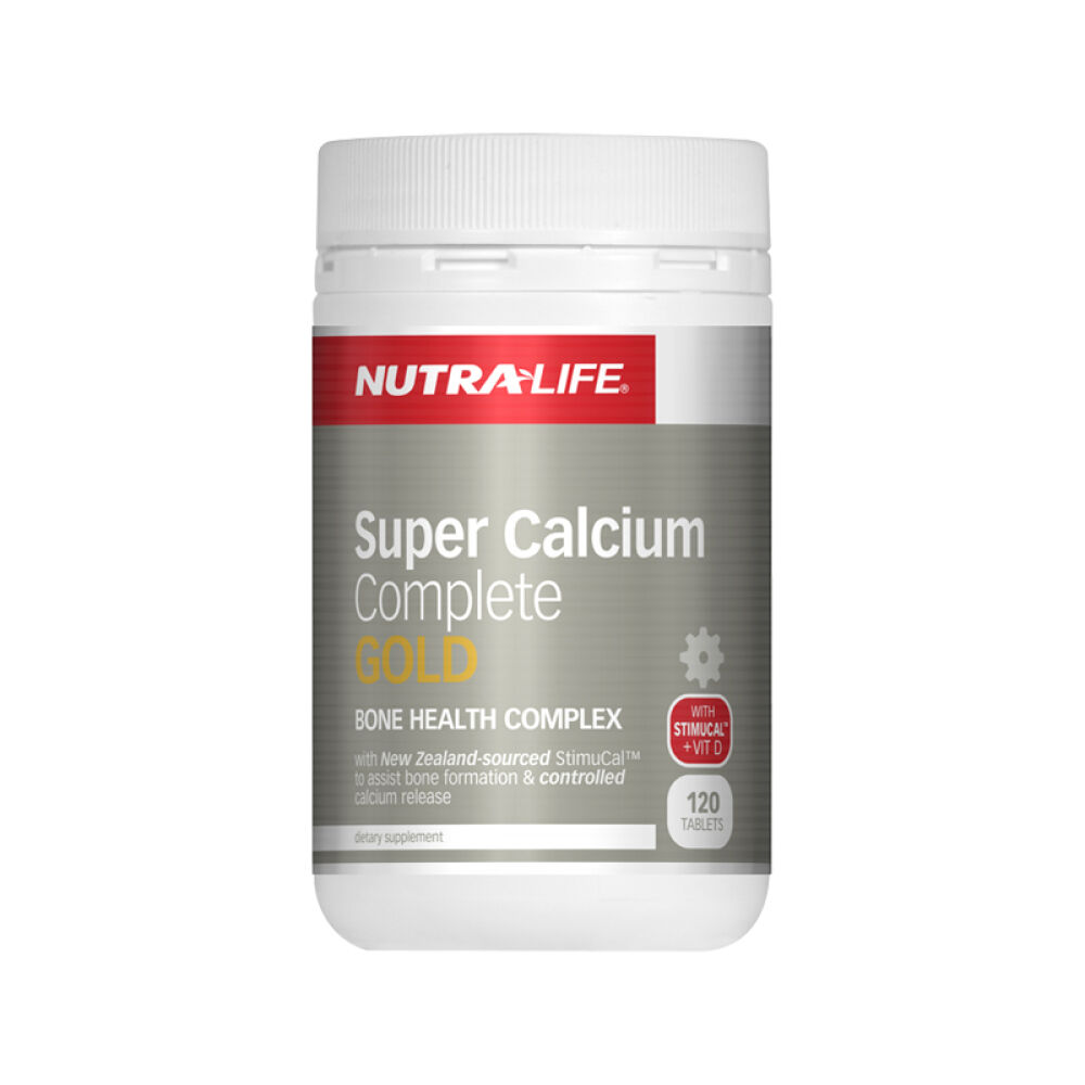 新西兰直邮Nutra-life纽乐金装超级钙片钙镁锌金装配方原装进口120片