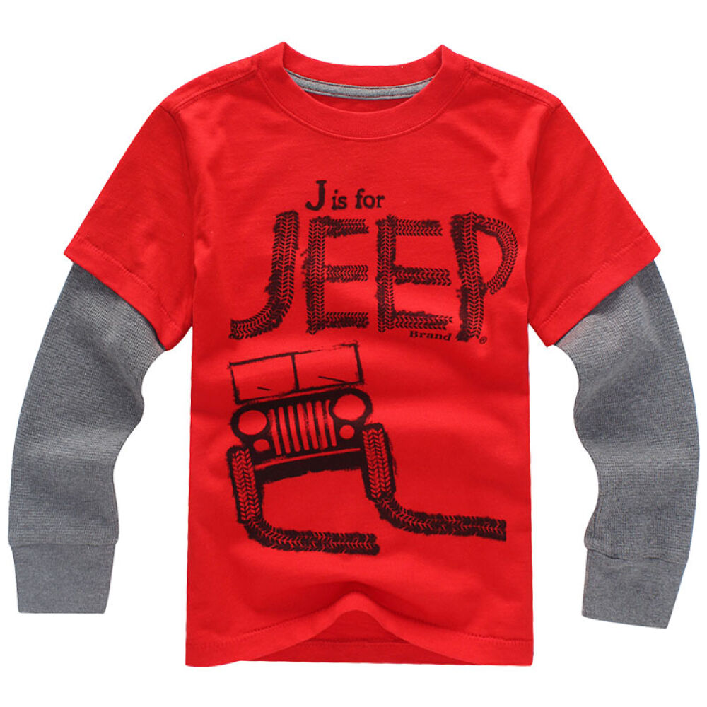自营JEEPJ4820026棉质针织男童T恤6码
