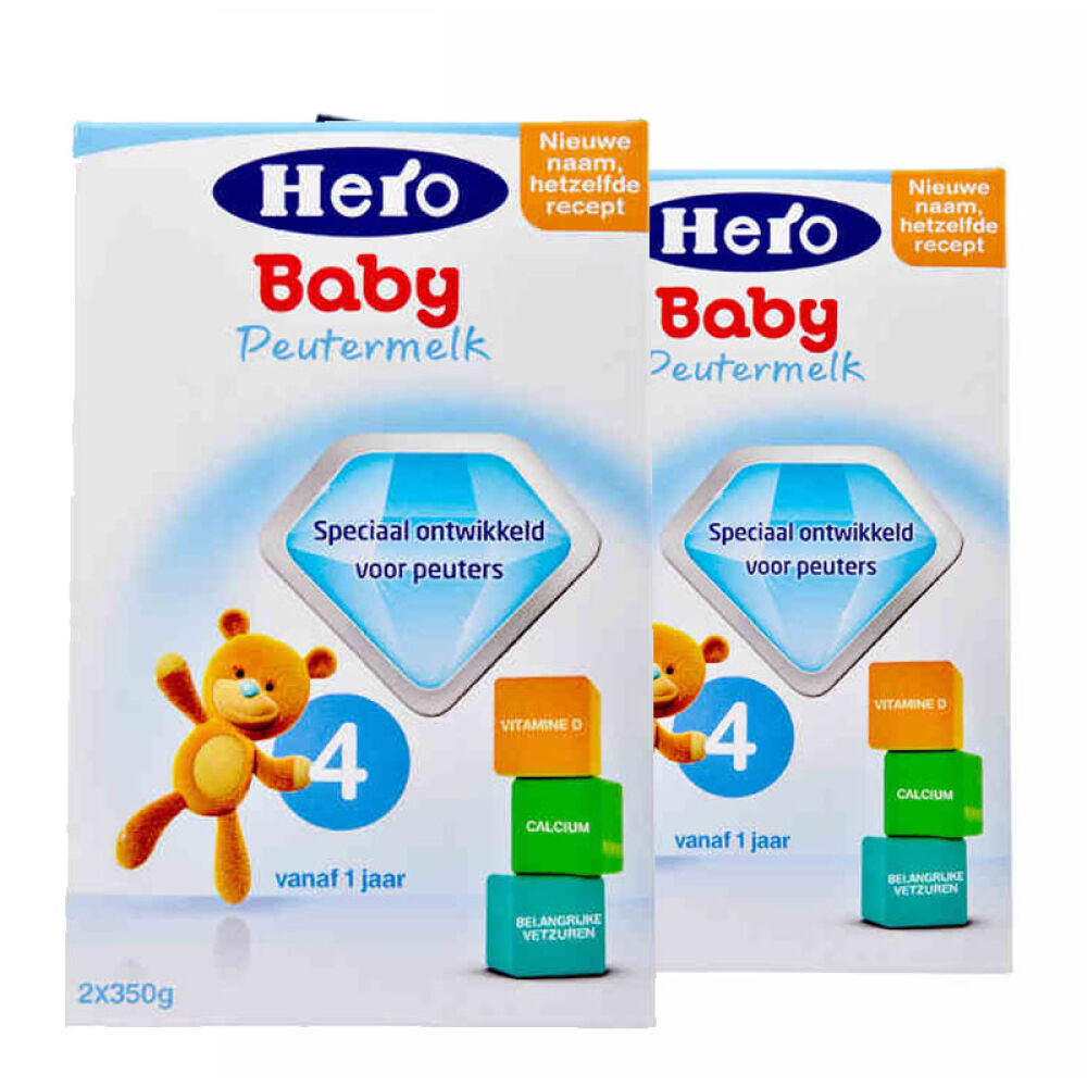 【组合装】全球购荷兰Herobaby天赋力婴幼儿宝宝配方牛奶粉保税区发货4段700g(1-2岁)2罐