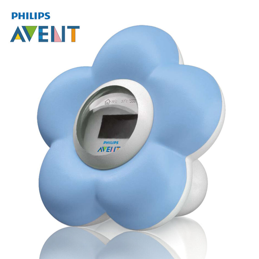 飞利浦新安怡（AVENT）沐浴、卧室用电子温度计浅蓝色SCH550/20