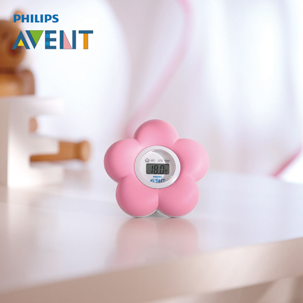 飞利浦新安怡（AVENT）沐浴、卧室用电子温度计浅蓝色SCH550/20