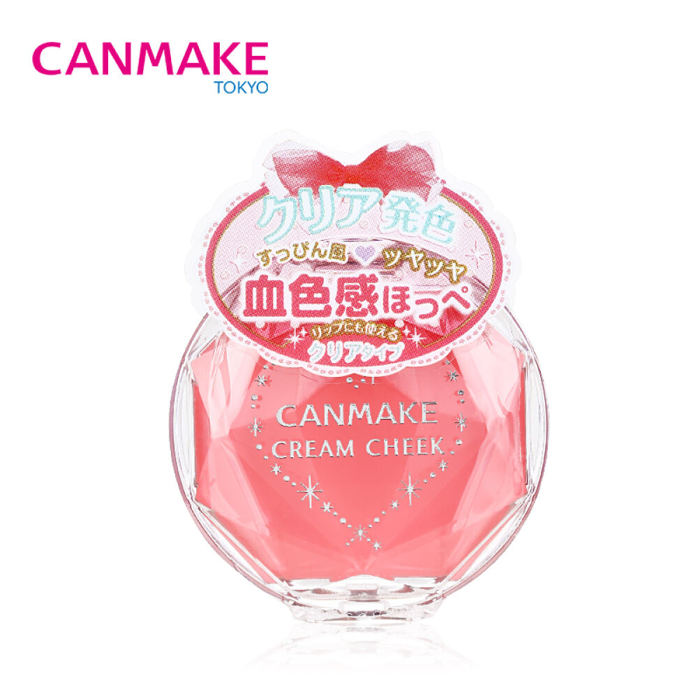 CANMAKE/井田单色霜状腮红膏/持久自然显色亚光/珠光CL01