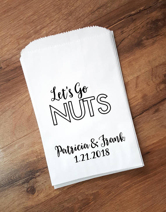 let'sgonutsweddingfavorbagpersonalizedweddingcustomnutfavor