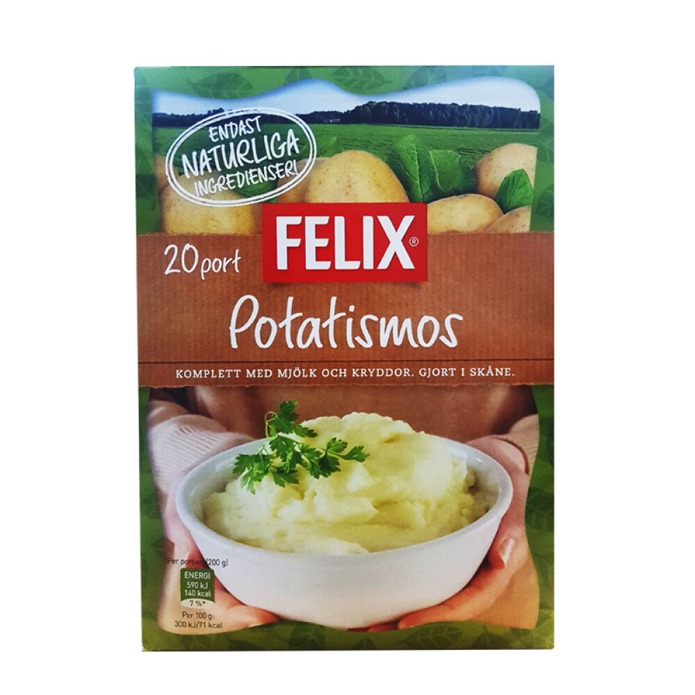 【首上架】瑞典ICA超市飞立诗Felix奶香土豆泥粉马铃薯粉速溶即食方便速食营养代餐20餐785g