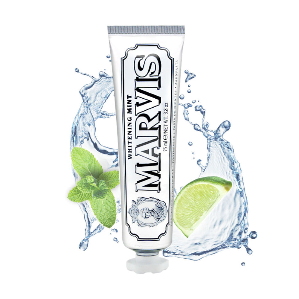 意大利玛尔斯MARVIS牙膏马尔斯牙膏75ml原装进口白色薄荷美白牙齿