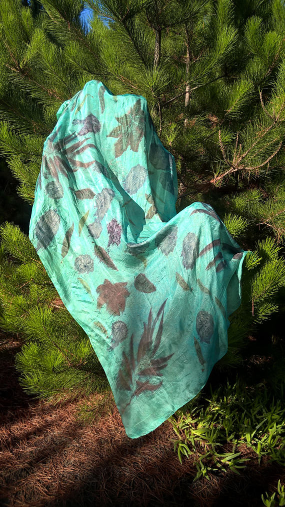 Ecoprintandsilkscarf