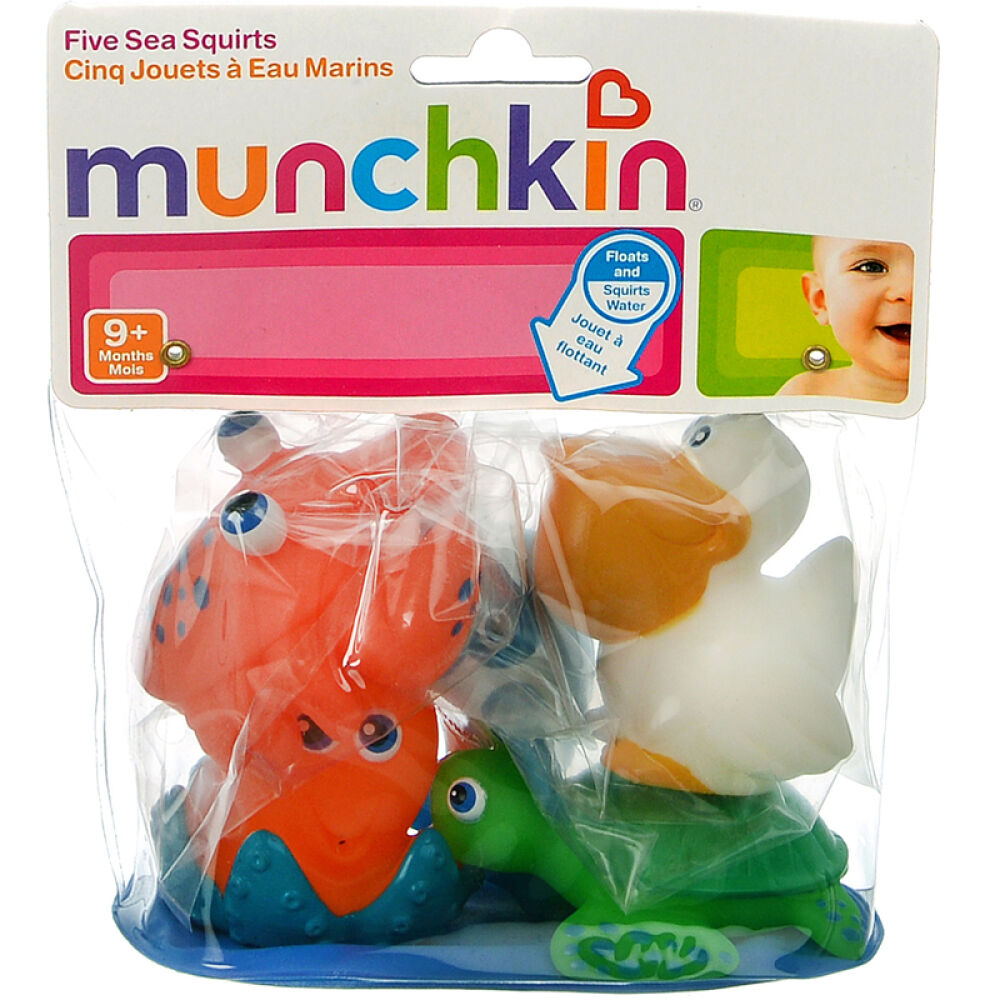 自营满趣健Munchkin海洋动物喷水玩具9个月以上宝宝