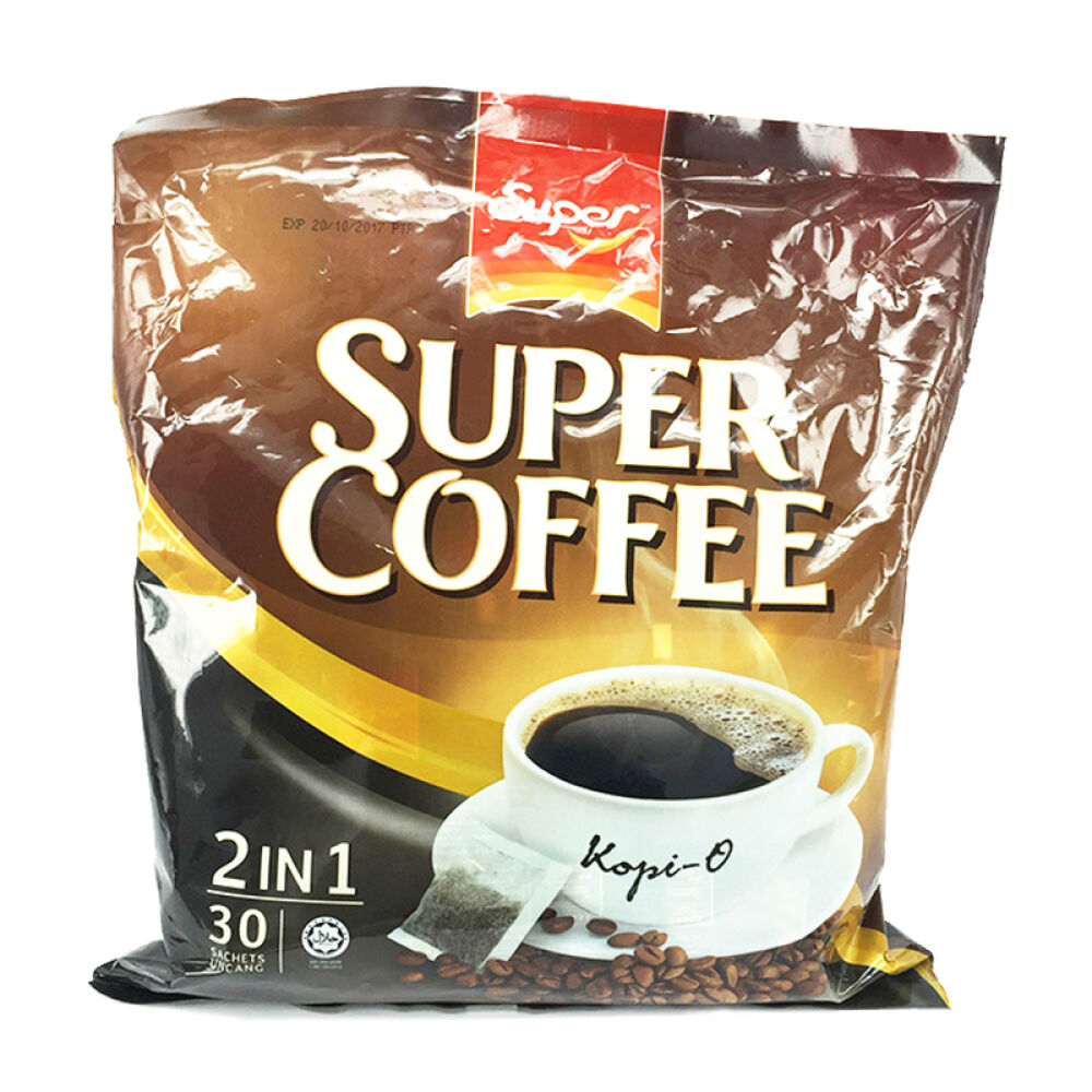 【马来西亚进口】超级2合1即溶咖啡乌（570gx3袋）