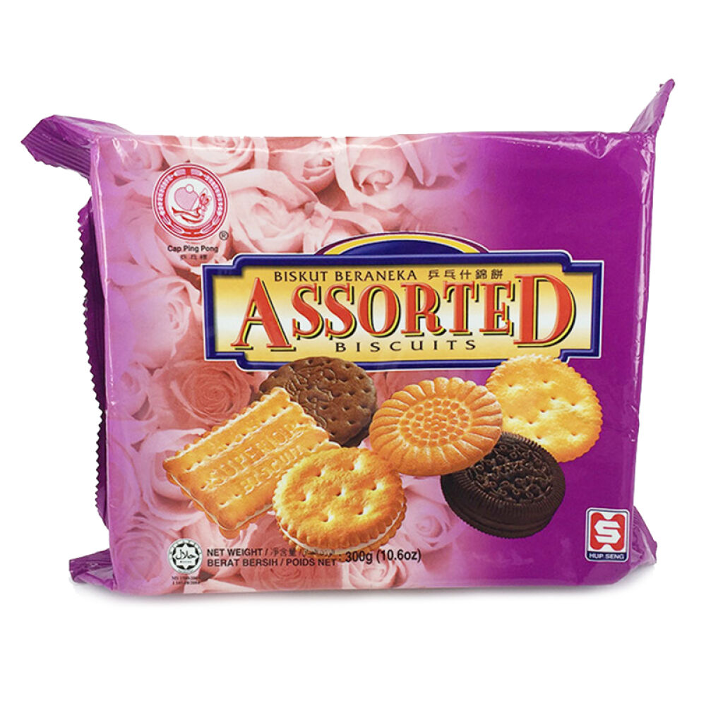 【马来西亚进口】合成乒乓什锦饼（300gx4袋）