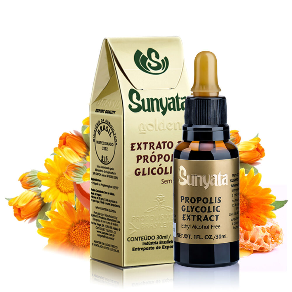【全球购】Sunyata巴西天然绿蜂胶液滴剂非蜂胶软胶囊原装进口30ml/瓶蜂胶液无酒精不含蜂蜡