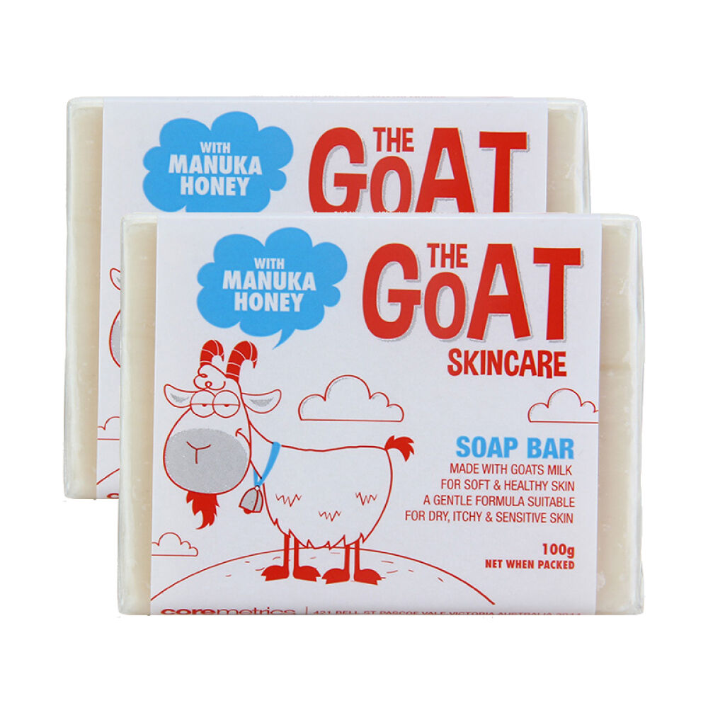 澳洲直邮goatsoap羊奶皂温和滋润红色蜂蜜味100g2块味道可选
