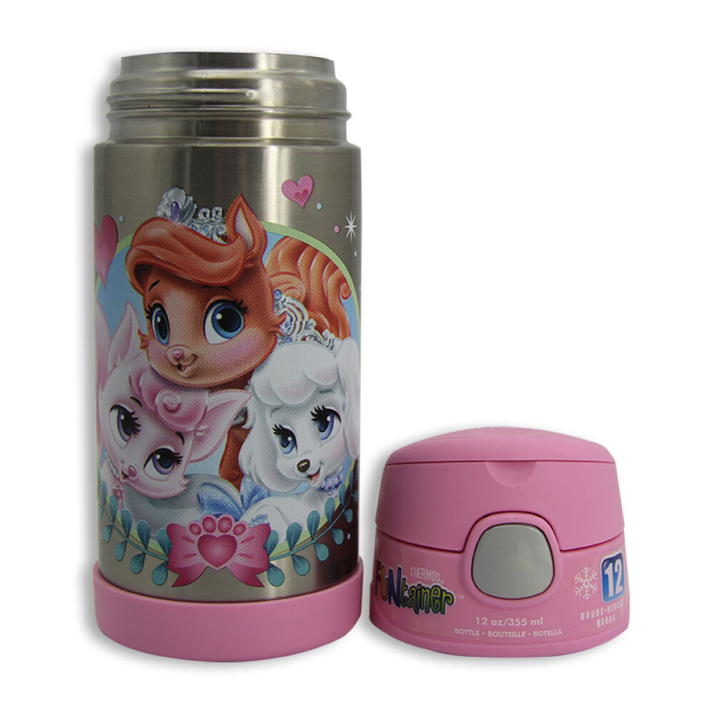 膳魔师thermos儿童保温杯吸管杯宝宝婴儿水壶小学生水杯355ml51-粉色-16公主小宠355ml