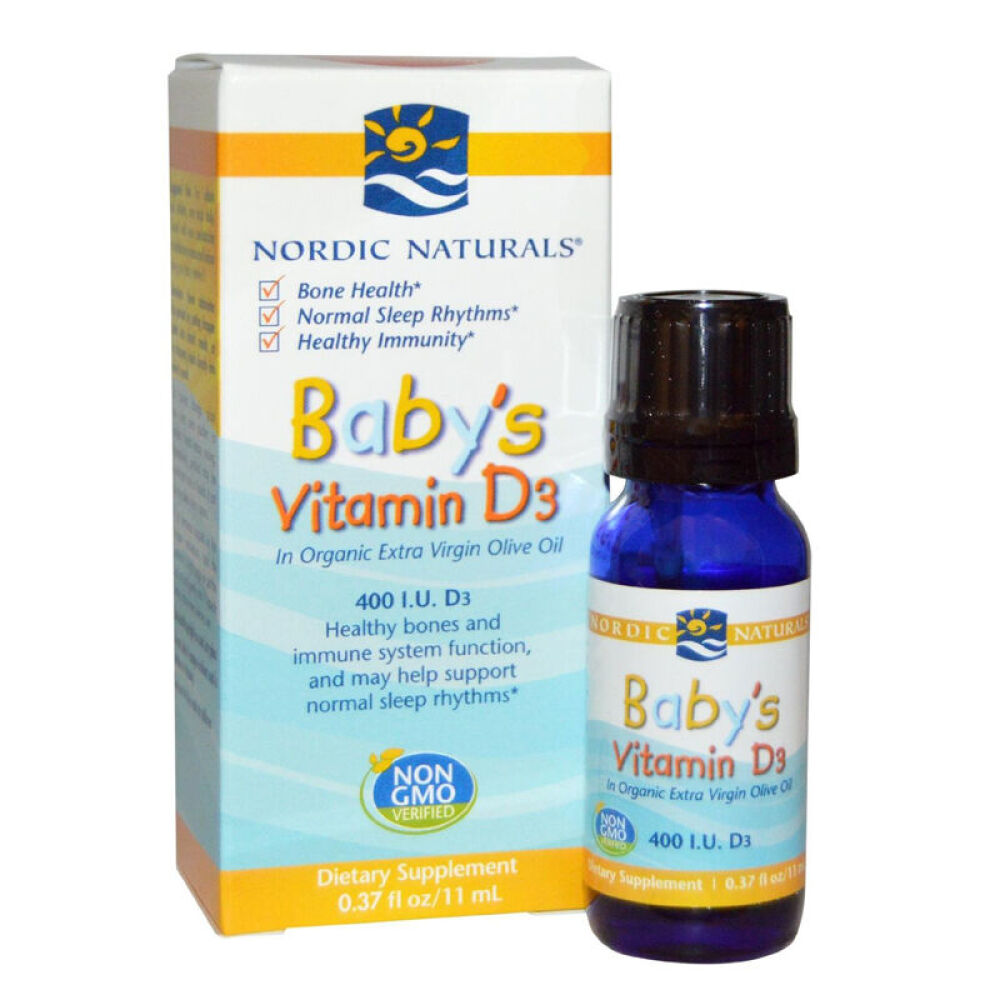 【全球购】NordicNaturals挪威小鱼婴儿DHA滴剂VD滴剂婴儿鱼油宝宝鱼油维生素+小鱼
