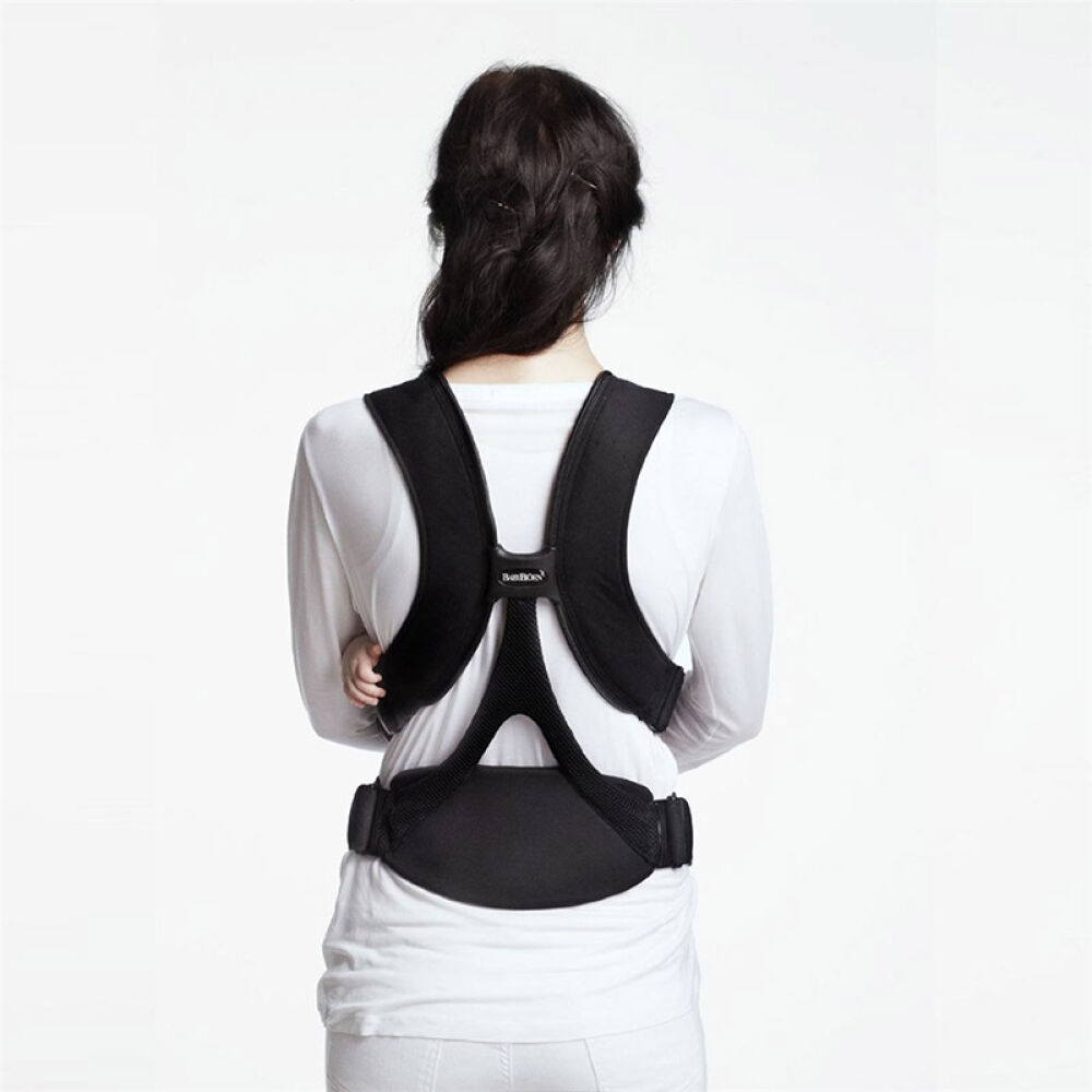 瑞典BABYBJORNBabyCarrierone婴儿前后背宝宝背带棉混合黑色