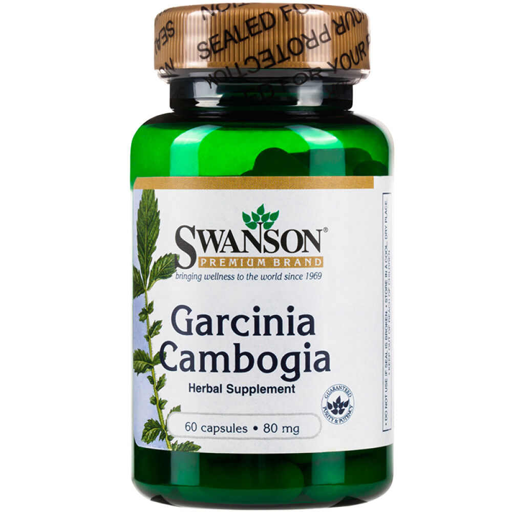 Swanson斯旺森藤黄果减肥减脂胶囊纤体瘦身代餐营养抑制脂肪合成80mg*60粒